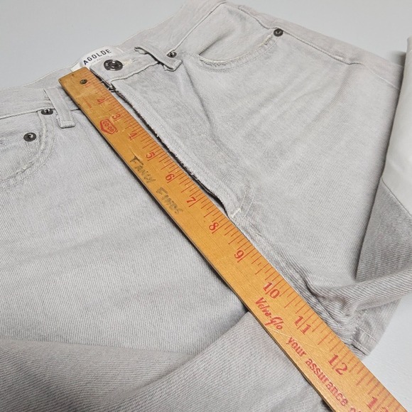 Agolde Jeans Womens 23 Gray Pieced 90s Pinch Waist Organic Cotton READ - Picture 14 of 16